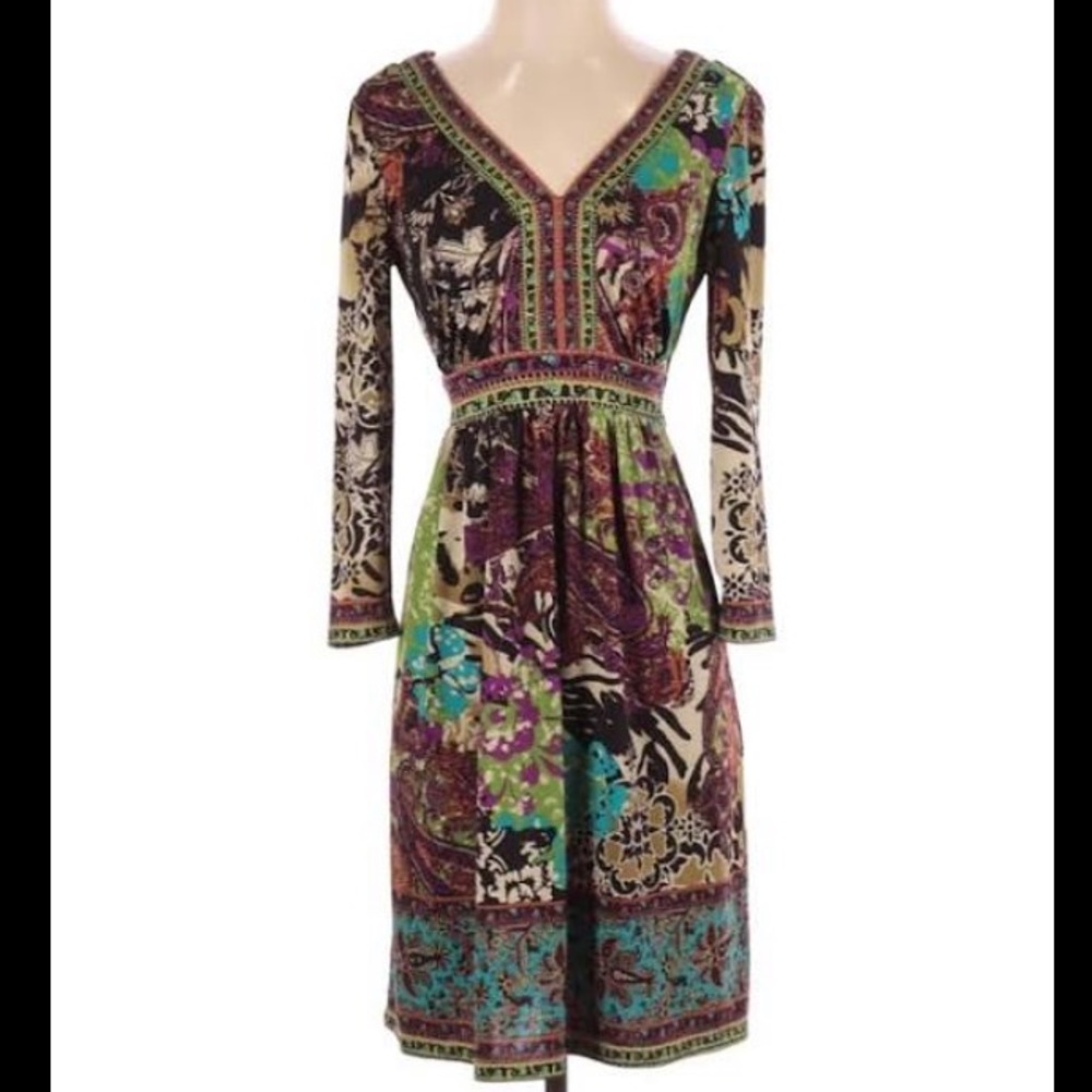 NWOT eci New York Patterned Dress